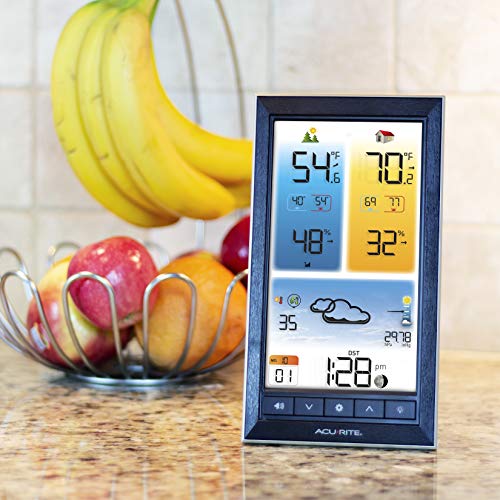 Digital Vertical Weather Forecaster with Indoor/Outdoor Temperature, Humidity, and Date and Time