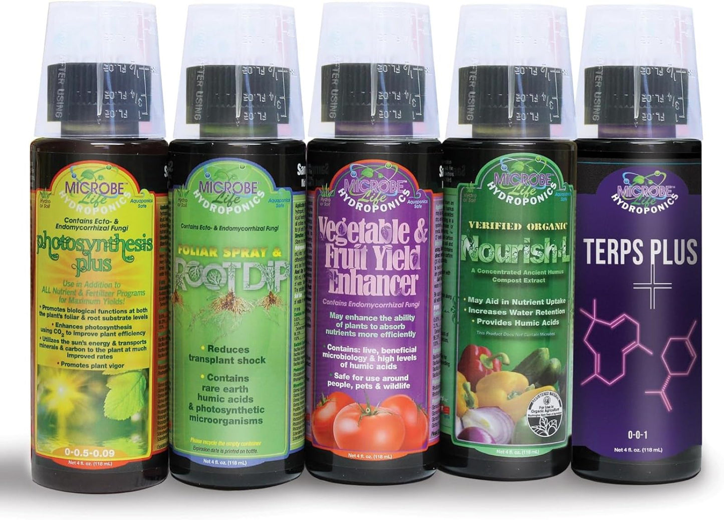 Microbe Life Hydroponics Premium Photosynthesis Plus to Grow Fruits, Vegetables, and Herbs, The Best Professional Big Bud Grow, Use with Any Feeding Systems Including Hydroponics or Soil, 1 Gallon