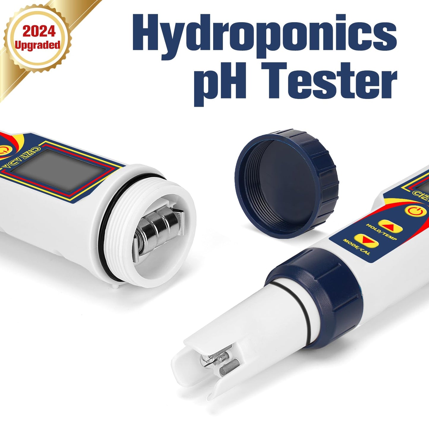 pH Meter for Water 4 in 1 pH EC TDS Temp Meter for Hydroponics PPM and EC Water Tester Digital pH PPM Meter for Nutrients Growing Hydroponics Gardening DWC hydroponics System