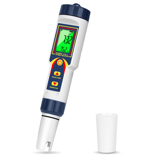 pH Meter for Water 4 in 1 pH EC TDS Temp Meter for Hydroponics PPM and EC Water Tester Digital pH PPM Meter for Nutrients Growing Hydroponics Gardening DWC hydroponics System